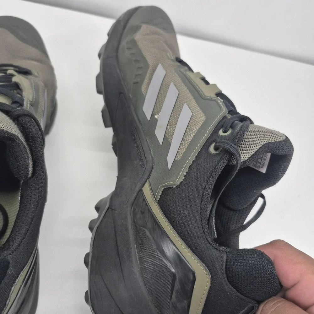 Adidas Terrex Swift R3 GTX Hiking Shoes Mens Size 13 Green Black Gore-Tex